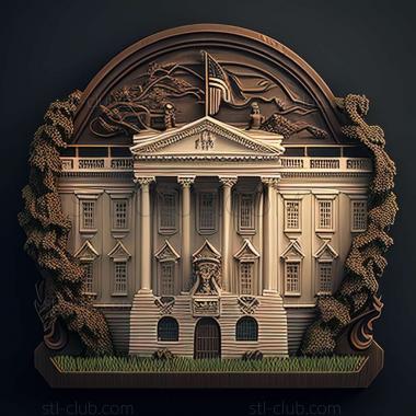 3D model white house (STL)